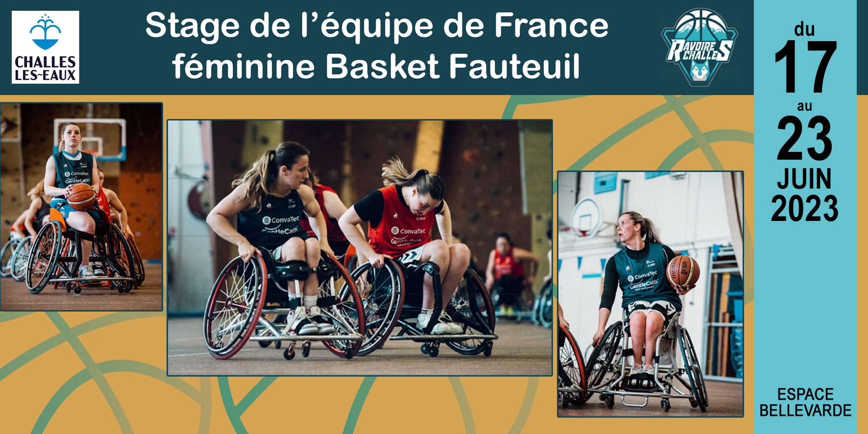 Stage de l’équipe féminine basket fauteuil à Bellevarde